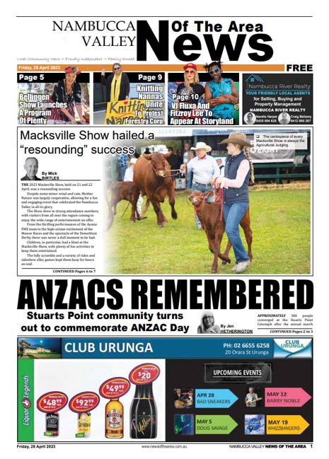 Nambucca Valley News Of The Area 28 April 2023