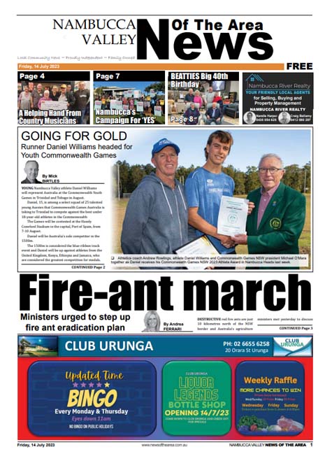 Nambucca Valley News Of The Area 14 July 2023