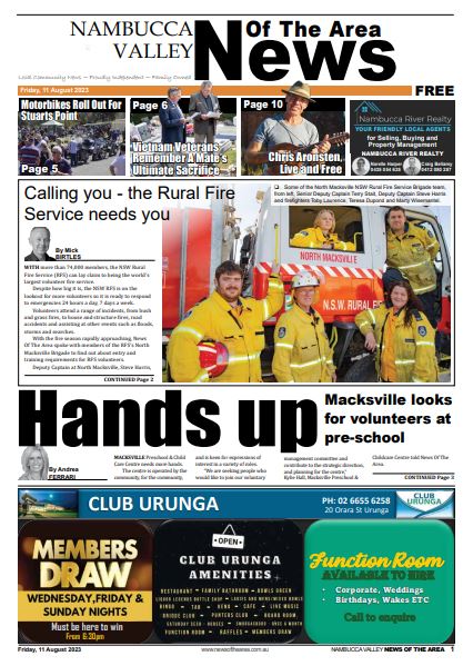Nambucca Valley News Of The Area 11 August 2023