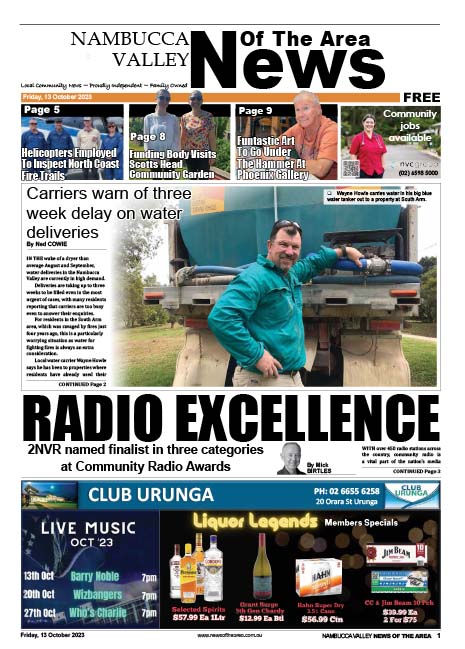 Nambucca Valley News Of The Area 13 October 2023