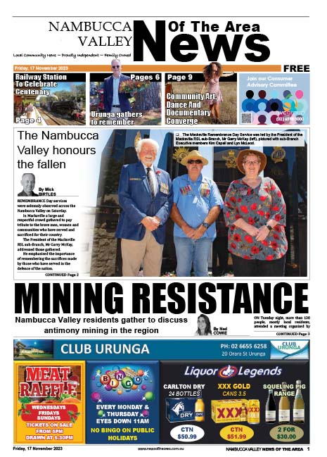 Nambucca Valley News Of The Area 17 November 2023