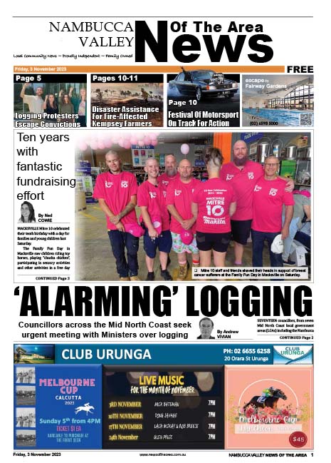 Nambucca Valley News Of The Area 3 November 2023