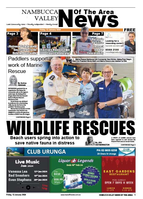 Nambucca Valley News Of The Area 12 January 2024