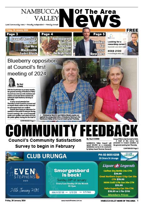 Nambucca Valley News Of The Area 26 January 2024