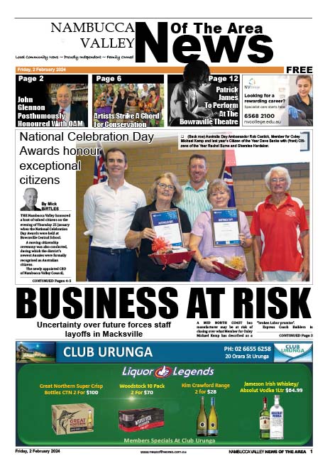 Nambucca Valley News Of The Area 2 February 2024