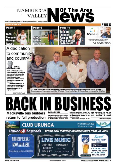Nambucca Valley News Of The Area 28 June 2024