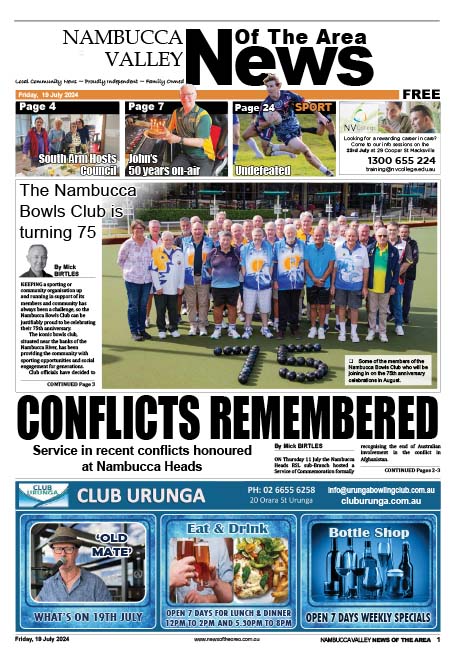 Nambucca Valley News Of The Area 19 July 2024