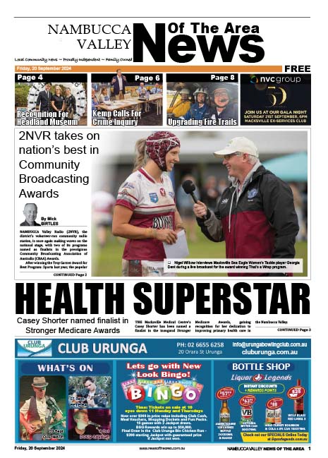 Nambucca Valley News Of The Area 20 September 2024