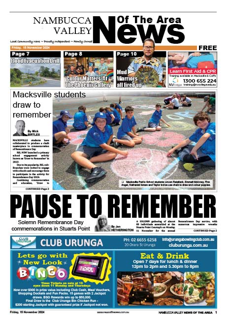 Nambucca Valley News Of The Area 15 November 2024