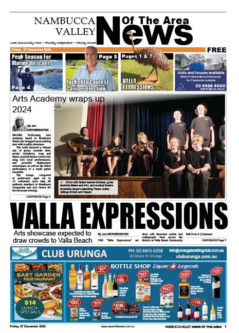 Nambucca Valley News Of The Area 27 December 2024