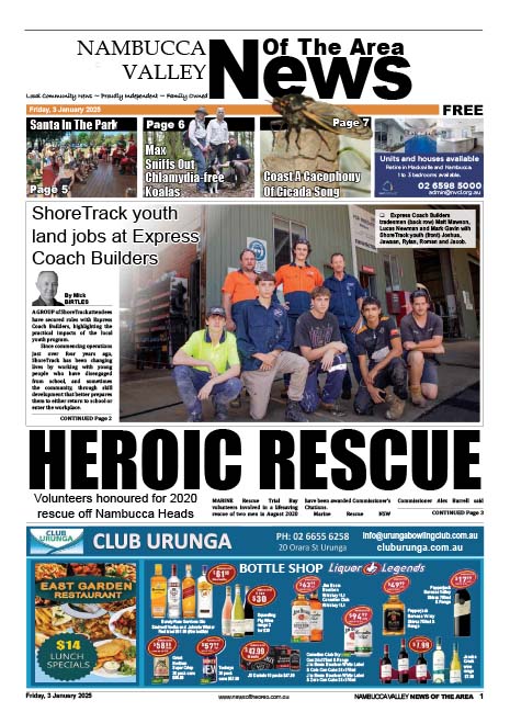 Nambucca Valley News Of The Area 3 January 2025