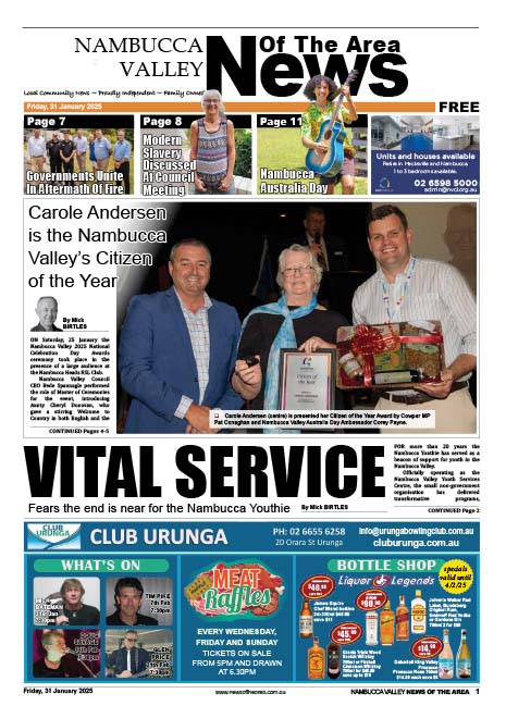 Nambucca Valley News Of The Area 31 JANUARY 2025