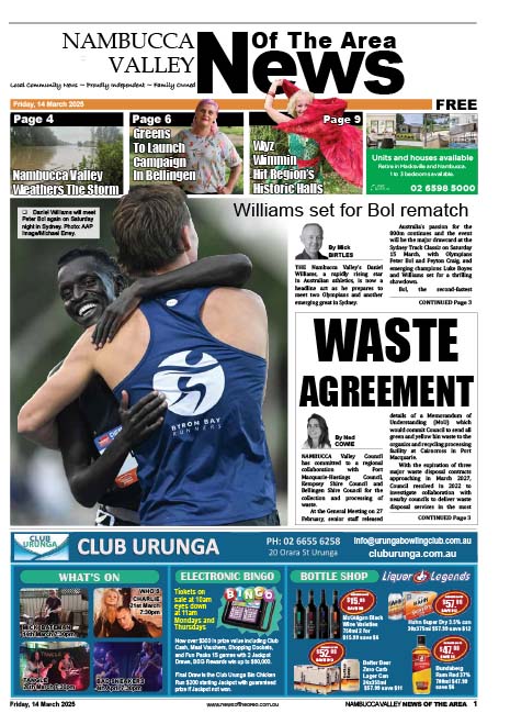 Nambucca Valley News Of The Area 14 MARCH 2025