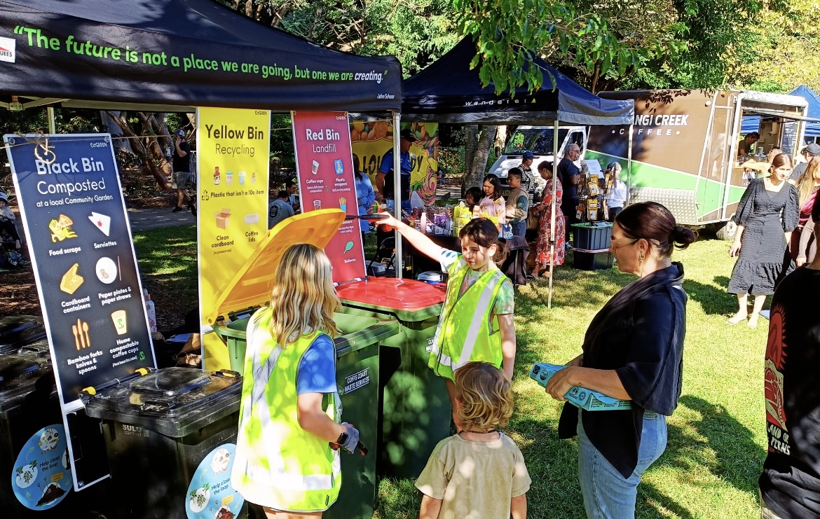 Grant recipient Bellingen based OzGREEN, developed Rethink Waste Coffs Harbour in 2023.