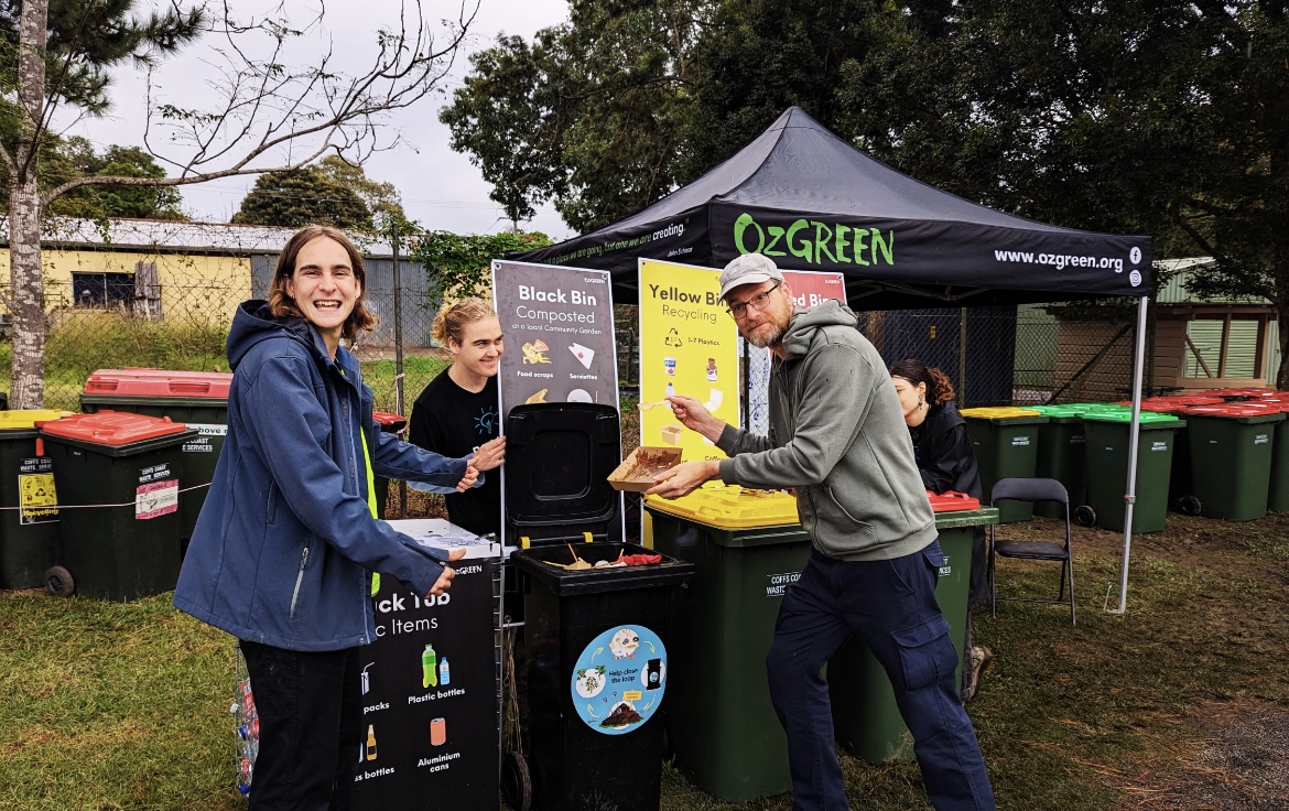 Grant recipient Bellingen based OzGREEN, developed Rethink Waste Coffs Harbour in 2023.