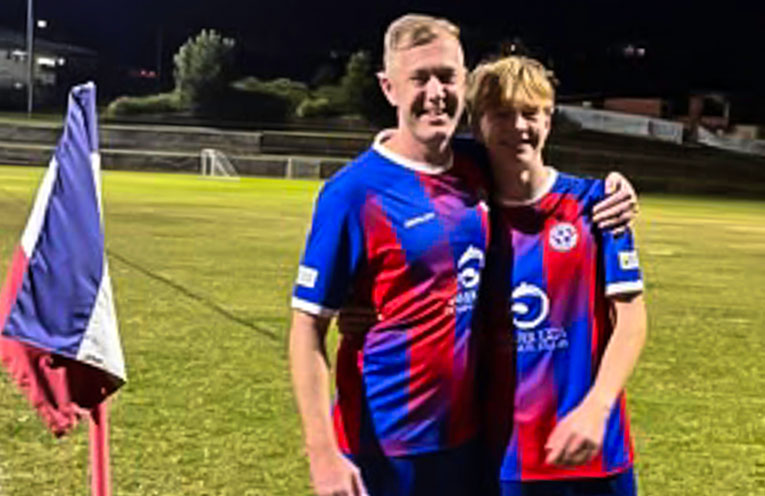 Father and son produce Strikers magic