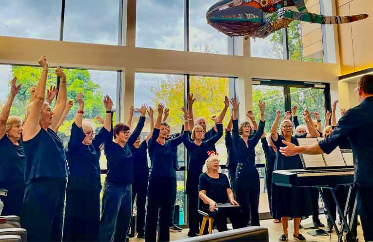 Healing harmonies as Bowraville Theatre Singers pop up at Macksville Hospital