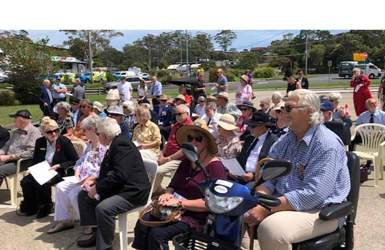 The Nambucca Heads Remembrance Day service was attended by over 130 guests. Photo: supplied.
