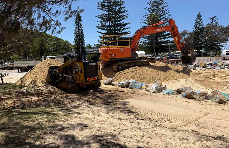 Remediation works start at Nambucca Heads V-Wall