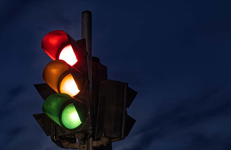 Changed traffic conditions at Valla Beach intersection