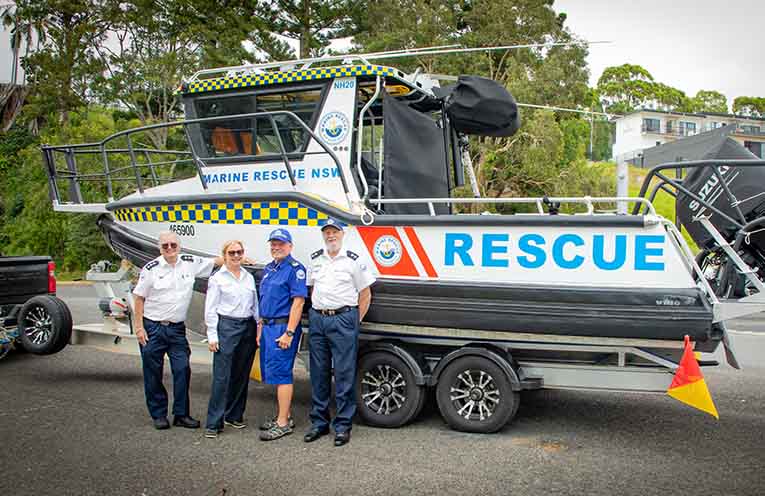 Shallow draft and deep impact as a new marine rescue boat arrives in Nambucca Heads