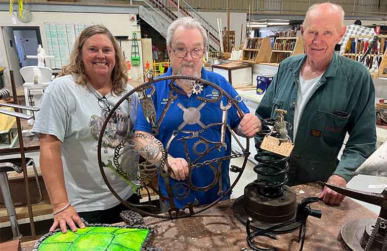 Coffs Harbour Men’s Shed exhibition showcases crafty blokes’ work