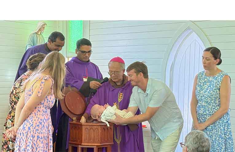 Baby Theodore August Spear was baptised during the service, the last baptism ever to take place in the church.
