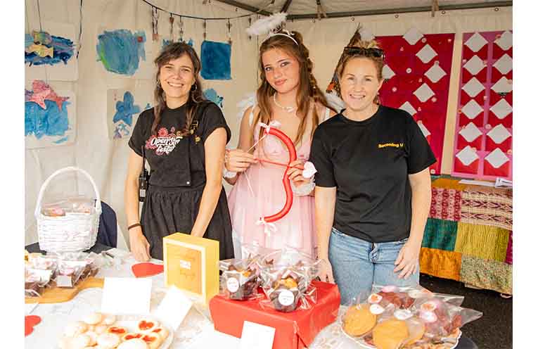 Members of the Nambucca Valley Youth Council (Jocelyn Box, Shelby Payne, Naomi Williams) were part of the organising team behind the event. Photo: Mick Birtles.
