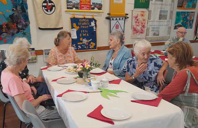 Afternoon tea delight at Stuarts Point during Seniors Week
