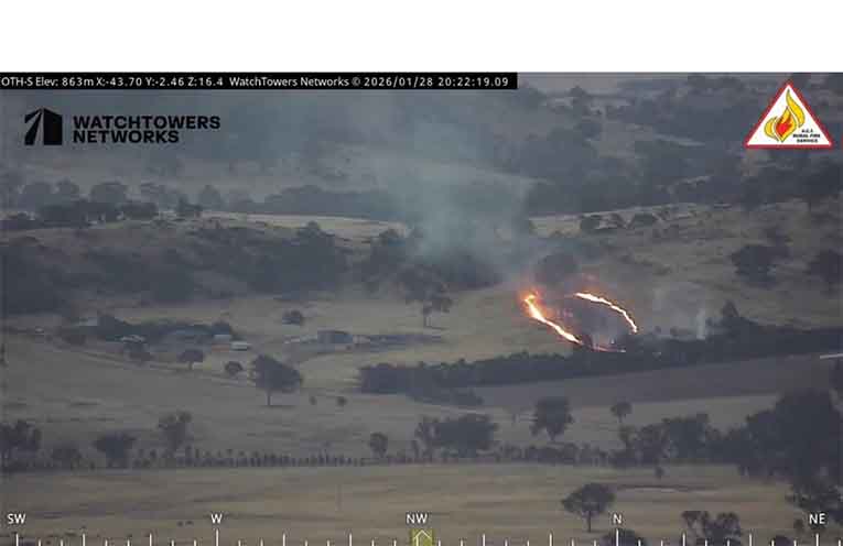 Footage captured by an AI-powered camera system on a watch tower. Photos: supplied.