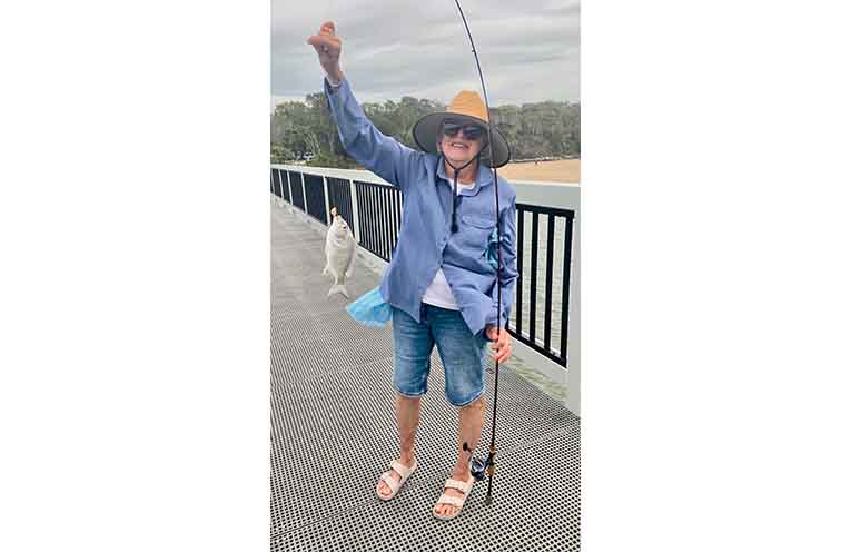 Linda's First Bream.