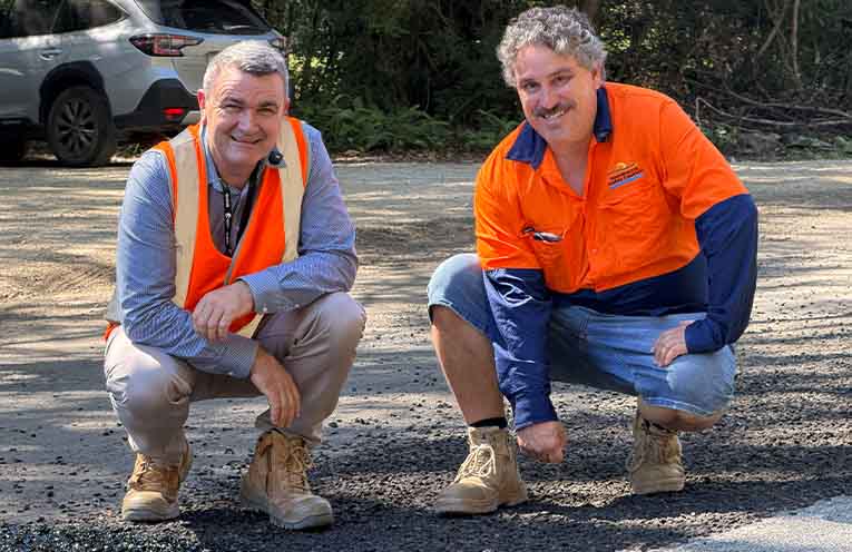 Bitumen sealing completed on key section of Scotts Head Road