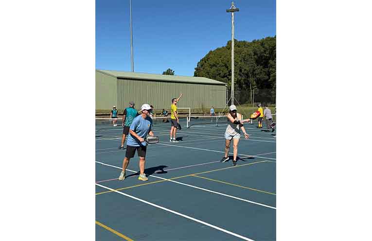 Lots of action on the courts. Photo: supplied.