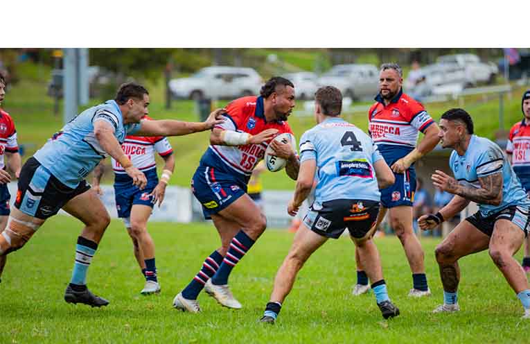 The Woolgoolga Seahorses defeated the Nambucca Roosters Men at Coronation Park. Photo: Mick Birtles.