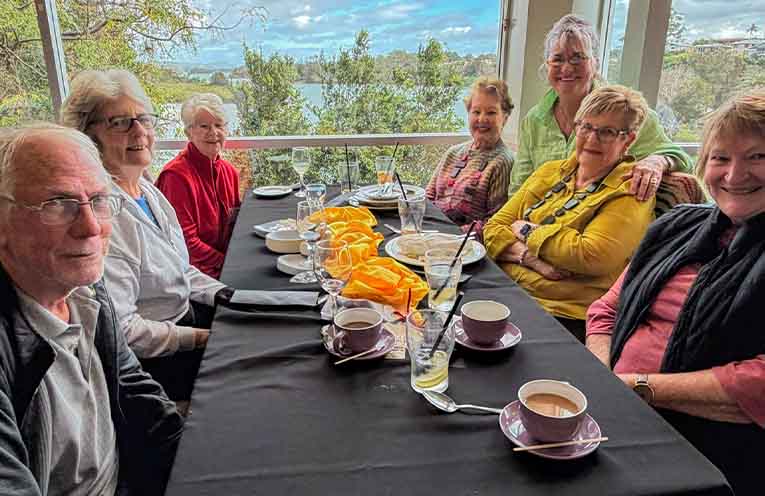 Volunteers from the Nambucca Headland Museum enjoy the special community lunch hosted by Nambucca Valley Council.