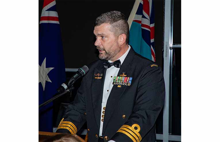 Commander David Myers RAN was the special guest at the recent dinner marking the 80th anniversary of the founding of the Nambucca Heads RSL Sub-Branch.