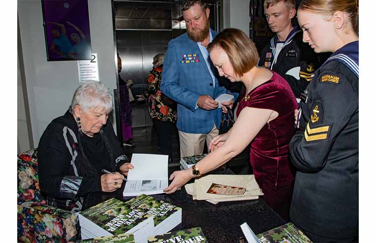 The evening also served as the official launch of the book ‘We've Got Your Back’, written by local author Carrolline Rhodes, chronicling the first 80 years of the Sub-Branch.
