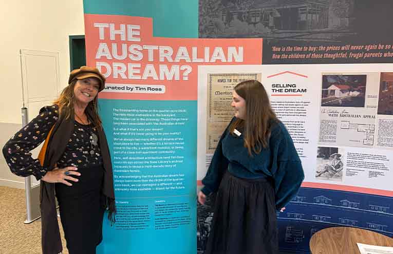 New library exhibition explores the changing Australian dream
