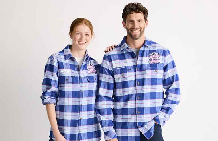 Throw on a flanno to help farmers and families