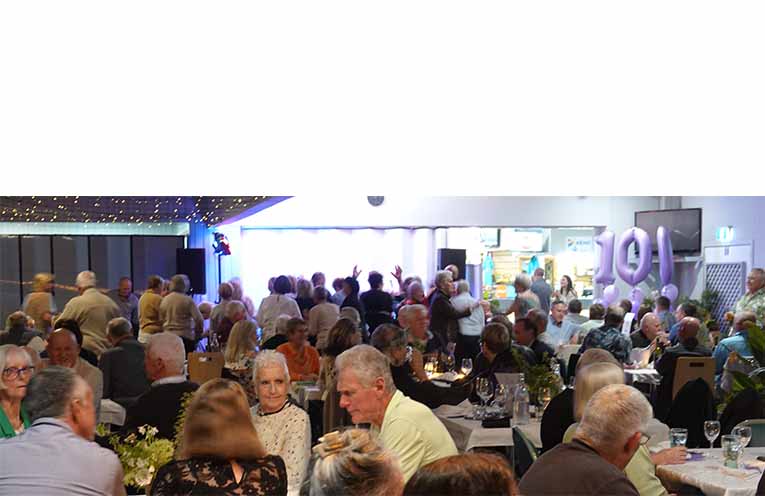 A sold-out centenary dinner attracted a 130-strong crowd.