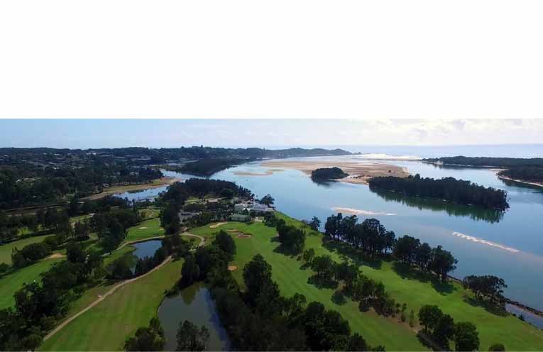 The Nambucca Heads Island Golf Course as it stands today.