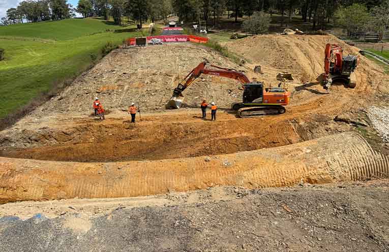 The Boat Harbour Road construction site. Photo: NVC.