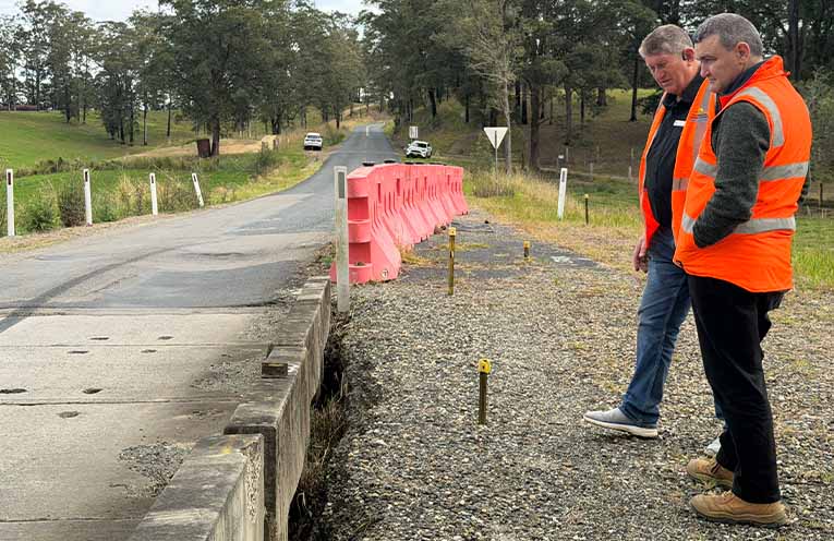 School bus service runs while Boat Harbour Road at Utungun is closed for major works