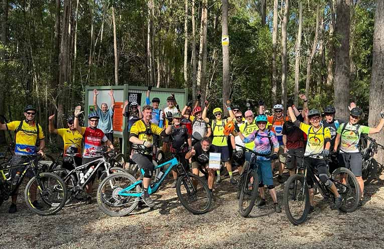 Action from the Jacks Ridge Mountain Bike trail. Photo: Facebook.
