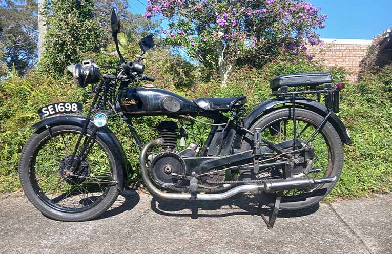 Rusty Iron Rally features antique Velocette motorcycles