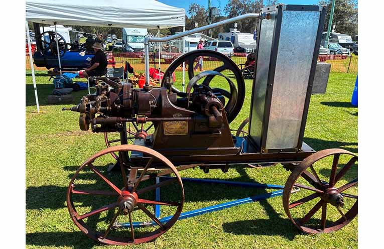 Nick Keough’s Hornsby Engine. Photo: Calissa Keough.