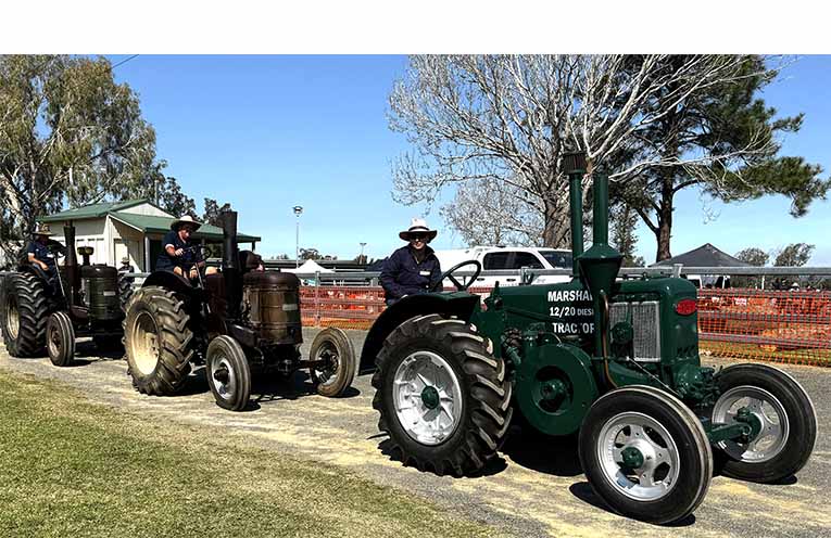 Three Marshall Tractors. Photo: Calissa Keough.