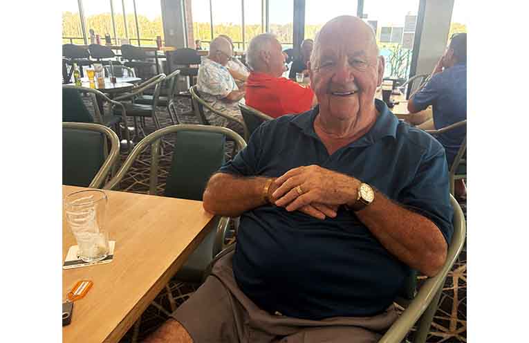 Geoff Harris was all smiles too but maybe less so once a handicap revision on the back of 41 and 40-point rounds.