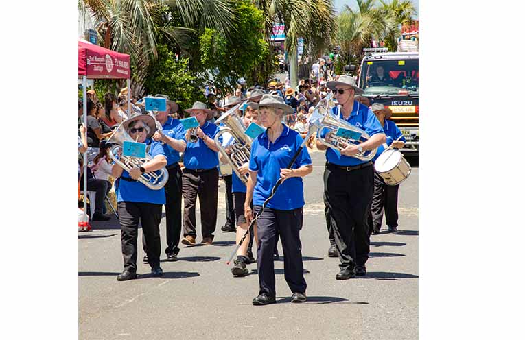 Nambucca District Band performing at last year’s Back to Bowra celebration. Photo: Supplied.