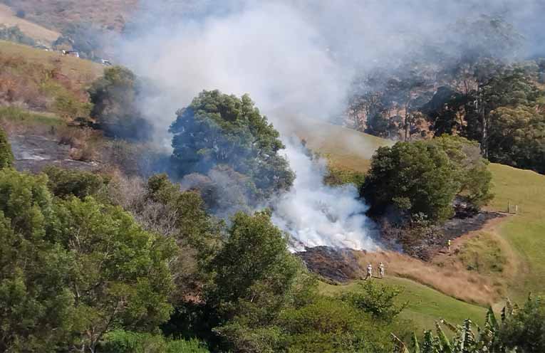Program participants gain practical skills in outdoor work activities, including fire management. Photo: Waarugirr Indigenous Corporation.